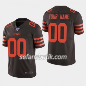 Cleveland Browns Tröjor Custom Nike Brun 100th - Herr